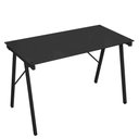 Ver imagem 2 de Escrivaninha Anm2004m Anima Office Tampo de Vidro Preto 113 X 58 Cm Base Metal Pintura Époxi Preta
