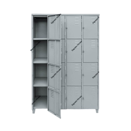 Armário Roupeiro de Aço Vestiário com 16 Portas Guarda-volumes Locker - 2