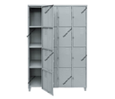 Ver imagem 2 de Armário Roupeiro de Aço Vestiário com 16 Portas Guarda-volumes Locker