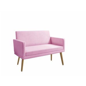 Namoradeira Decortiva Lara Suede Rosê