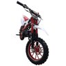 Mini Moto Cross a Gasolina 49cc 2 Tempos Freio a Disco Vermelho - 2