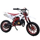 Ver imagem 1 de Mini Moto Cross a Gasolina 49cc 2 Tempos Freio a Disco Vermelho