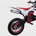 Ver imagem 3 de Mini Moto Cross a Gasolina 49cc 2 Tempos Freio a Disco Vermelho