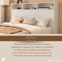 Ver imagem 5 de Cabeceira Melissa Branco para Box Colchão Casal 140xm com Prateleiras de Mdf