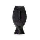 Ver imagem 5 de Vaso Rosto Em Cerâmica Preto 23,5x11cm