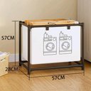 Ver imagem 3 de Cesto Roupa Suja Lavanderia Organizador Forro Removivel Dobravel Brinquedos Multiuso Desmontavel Qua
