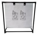 Ver imagem 1 de Cesto Roupa Suja Lavanderia Organizador Forro Removivel Dobravel Brinquedos Multiuso Desmontavel Qua