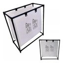 Ver imagem 4 de Cesto Roupa Suja Lavanderia Organizador Forro Removivel Dobravel Brinquedos Multiuso Desmontavel Qua
