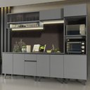 Ver imagem 1 de Armário de Cozinha Completa 260cm Cinza Nice Madesa 07