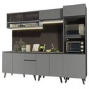 Ver imagem 3 de Armário de Cozinha Completa 260cm Cinza Nice Madesa 07
