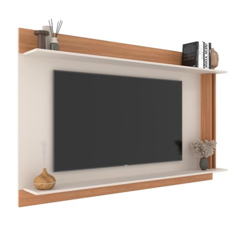 Painel para Tv até 65 Polegadas 2 Prateleiras J Carvalho New York 180cm Freijó/off White
