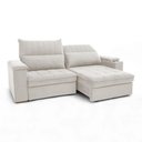 Ver imagem 5 de Sofá California 2 Lugares Retrátil e Reclinável 250cm Creme Loja Sheep