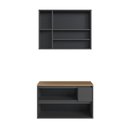 Ver imagem 6 de Conjunto Banheiro Gabinete Espelheira 4 Portas 1 Gav Suspenso 80cm Multimóveis Crart-CON013 Grafite