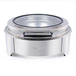 Rechaud Redondo Aço Inox Hidráulico Gourmet Mix - 1