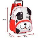 Ver imagem 5 de Mochila Infantil Escolar com Rodinhas Clio PETS Zoo Animais Clio STYLE CACHORRO VERMELHO