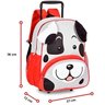 Mochila Infantil Escolar com Rodinhas Clio PETS Zoo Animais Clio STYLE CACHORRO VERMELHO - 5