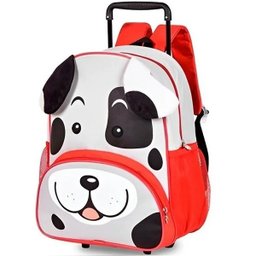 Mochila Infantil Escolar com Rodinhas Clio PETS Zoo Animais Clio STYLE CACHORRO VERMELHO - 2