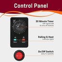 Ver imagem 3 de Elite Gourmet Torradeira Hot Dog com 5 Rolos Inoxidáveis e Timer 30 Min (preta)