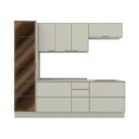 Ver imagem 3 de Cozinha Compacta 5 Peças 100% MDF com Cristaleira Fineze Areia