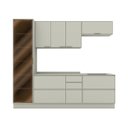 Ver imagem 3 de Cozinha Compacta 5 Peças 100% MDF com Cristaleira Fineze Areia