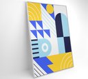 Ver imagem 2 de Quadro Geométrico Colorido 12 - 80x120 Cm - Adesivo Fotográfico