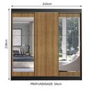 Ver imagem 3 de Guarda-roupa Casal Madesa Istambul 3 Portas de Correr com Espelhos 3 Gavetas