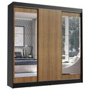 Ver imagem 2 de Guarda-roupa Casal Madesa Istambul 3 Portas de Correr com Espelhos 3 Gavetas