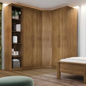 Guarda Roupa Modulado Safira 009 em Mdf com 5 Portas e 6 Gavetas