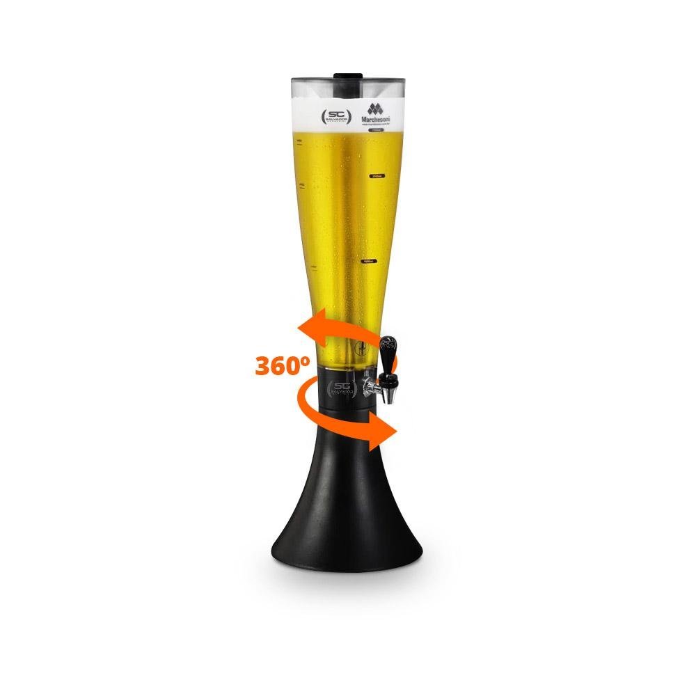Cervejeira Expositora Porta de Vidro 505L VCC505V Preta 220V Refrimate Com Chopeira 3,5L - 7