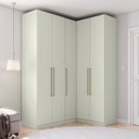 Ver imagem 1 de Guarda Roupa Modulado de Canto 5 Portas 3 Gavetas Seletto Henn