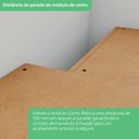 Ver imagem 7 de Guarda Roupa Modulado de Canto 5 Portas 3 Gavetas Seletto Henn