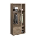 Ver imagem 2 de Guarda-roupa de 3 Portas 1249 Castanho