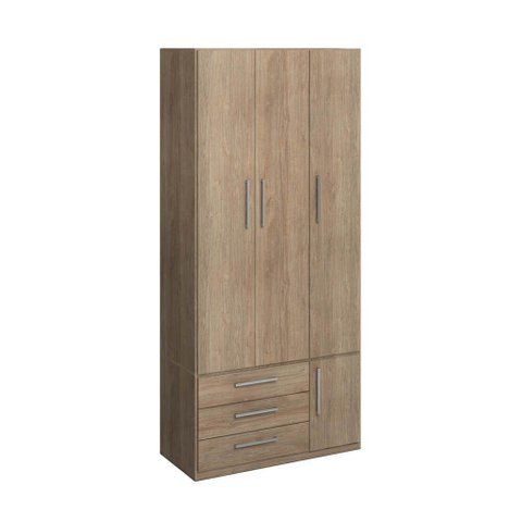 Guarda-roupa de 3 Portas 1249 Castanho
