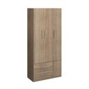 Ver imagem 1 de Guarda-roupa de 3 Portas 1249 Castanho