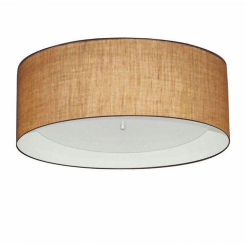 Plafon para Quarto Cilíndrico Sq-3008 Cúpula Cor Palha Branco