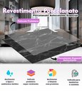 Ver imagem 5 de 10 Placas Revestimento Porcelanato Mármore Escuro Laminado 25x25cm