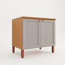 Ver imagem 2 de Balcão Pequeno de Cozinha Maria 100% MDF Móveis Home | 2 Portas
