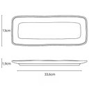 Ver imagem 3 de Kit 10 Travessas Cerâmica 33x13cm Preto Restaurante Sushi Or