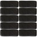 Ver imagem 1 de Kit 10 Travessas Cerâmica 33x13cm Preto Restaurante Sushi Or