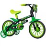 Bicicleta Infantil Aro 12 Nathor Cairu Black 12 com Rodinhas Laterais - 1