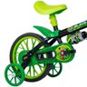 Bicicleta Infantil Aro 12 Nathor Cairu Black 12 com Rodinhas Laterais - 2