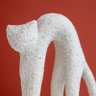 Escultura Decorativa Gato em Resina Areia 21,5cm Ss0335 Btc - 3