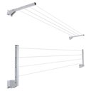 Ver imagem 1 de Varal Dobravel Basculante de Parede - Branco