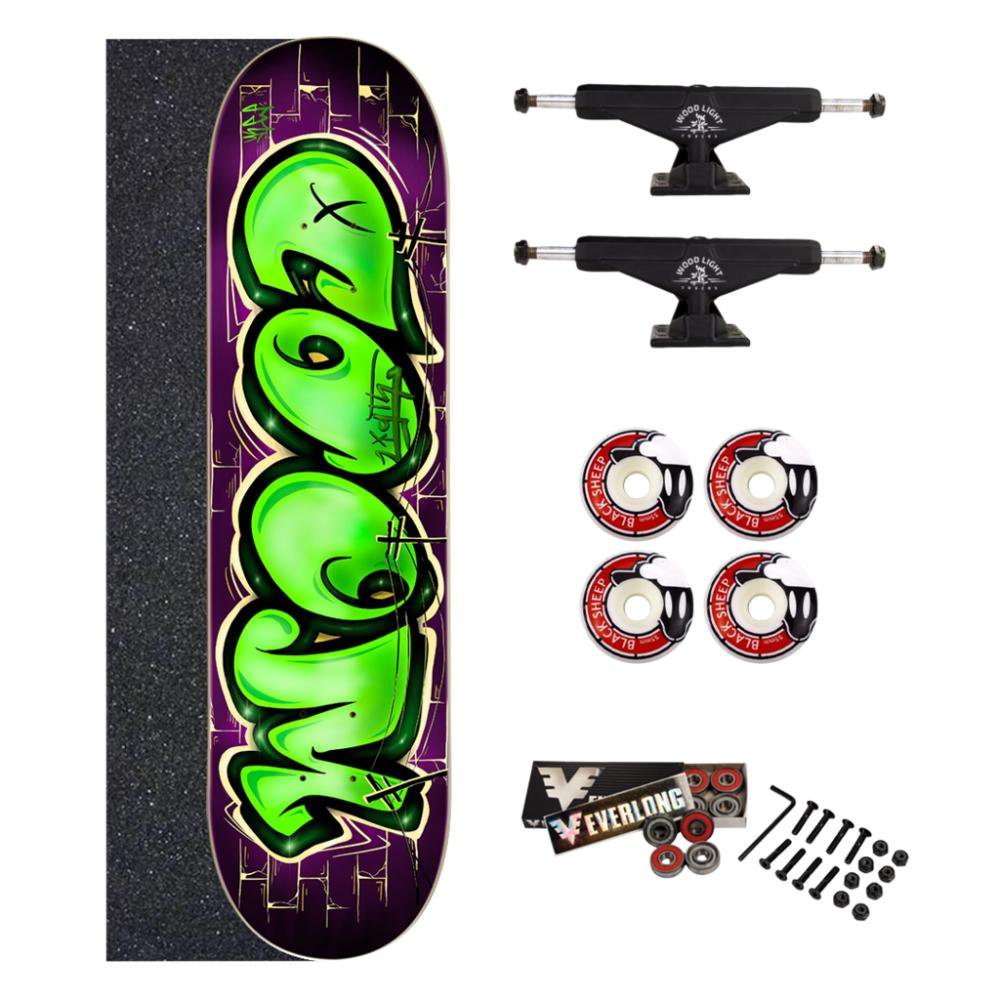 Skate Amador Wood Light Grafite Wall