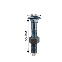 Ver imagem 3 de Parafuso Francês Galvanizado com Porca 3/8x2" (caixa com 100 Peças) Stein