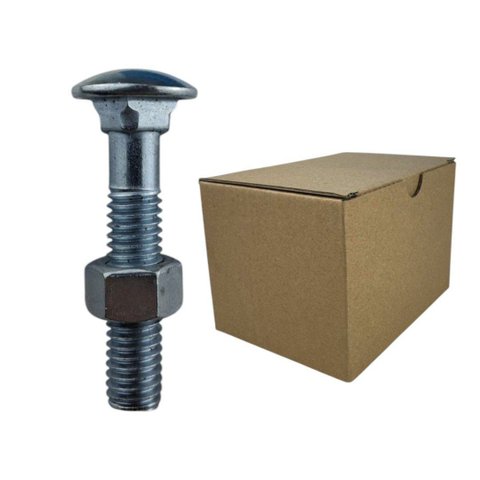 Parafuso Francês Galvanizado com Porca 3/8x2" (caixa com 100 Peças) Stein