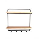 Ver imagem 1 de Prateleira Madeira Ferro Suspensa Cozinha Sala 40x40