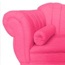 Ver mais imagens de Recamier Decorativo Divã Amsterdã 147cm Lado Direito Couro Rosa Pink