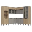 Ver imagem 1 de Cozinha Completa Lavínia 22 Portas 3 Gavetas e Vidro Imperial/fume - Jcarvalho