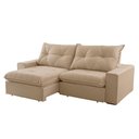 Ver imagem 4 de Sofá Hall Linho Dois Módulos de 90cm B25cm Meu Sofá Online A226 Linho Bege